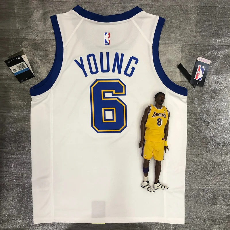 Golden State Warriors white #6 Nick Young