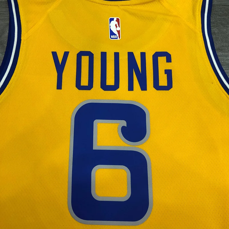 Golden State Warriors Yellow #6 Nick Young