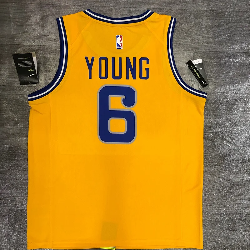 Golden State Warriors Yellow #6 Nick Young