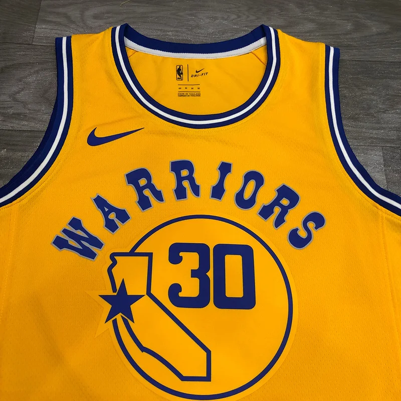 Golden State Warriors Yellow #30 Curry