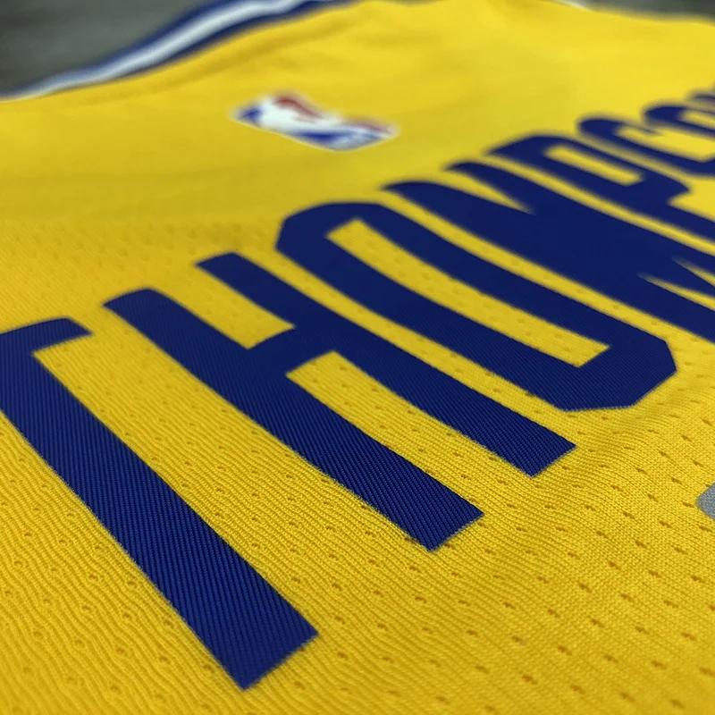 Golden State Warriors Yellow #11 Thompson