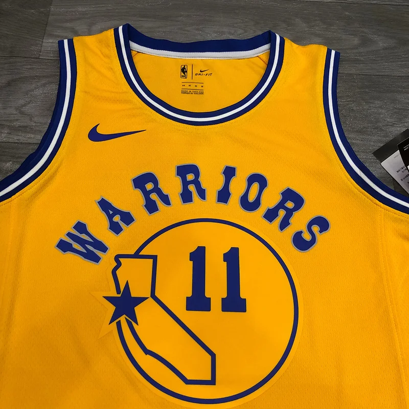 Golden State Warriors Yellow #11 Thompson