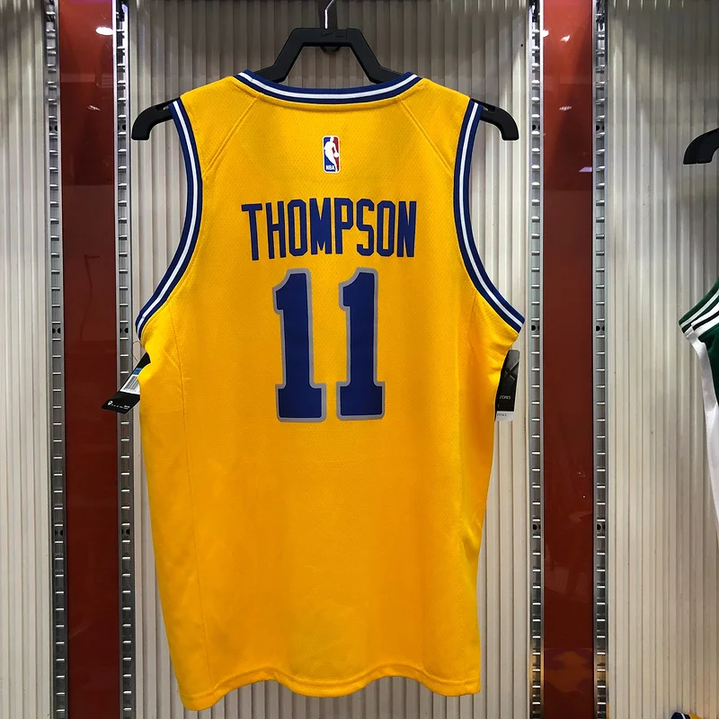 Golden State Warriors Yellow #11 Thompson