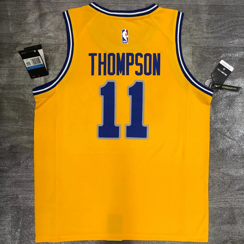 Golden State Warriors Yellow #11 Thompson