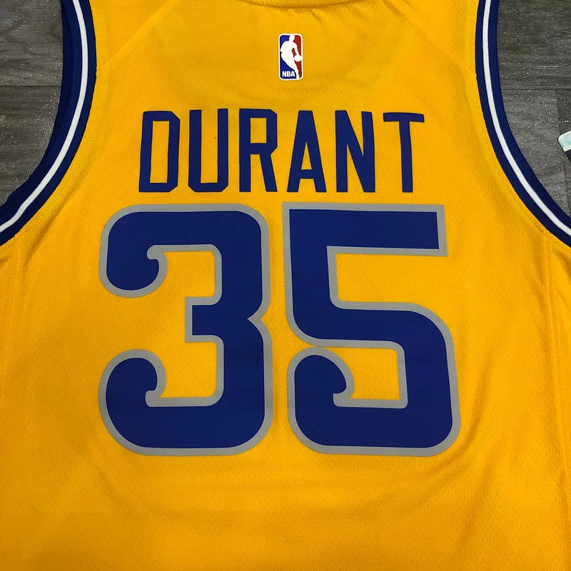 Golden State Warriors Yellow #35 Durant