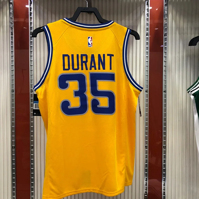 Golden State Warriors Yellow #35 Durant