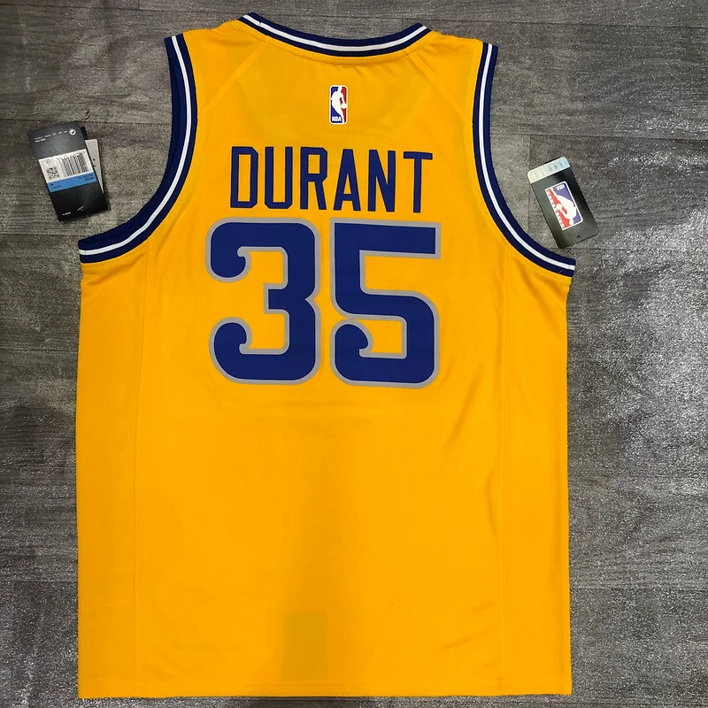 Golden State Warriors Yellow #35 Durant