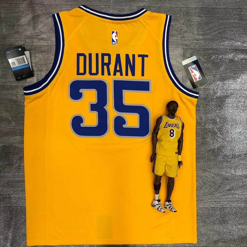 Golden State Warriors Yellow #35 Durant