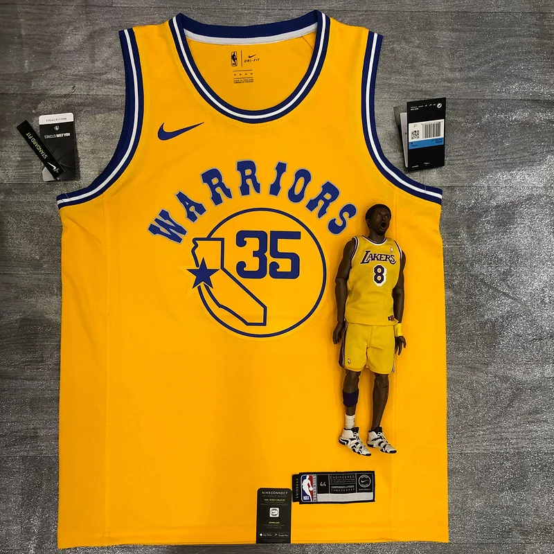 Golden State Warriors Yellow #35 Durant