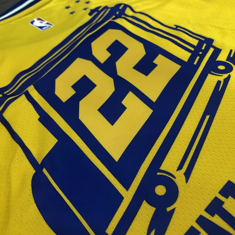 Golden State Warriors Tram version Yellow #22 Wiggins