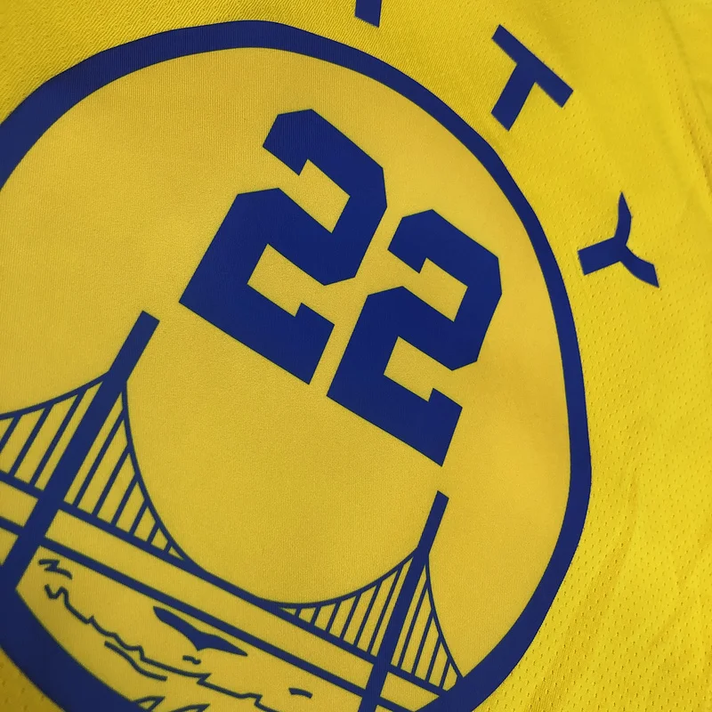 Golden State Warriors Tram version Yellow #22 Wiggins