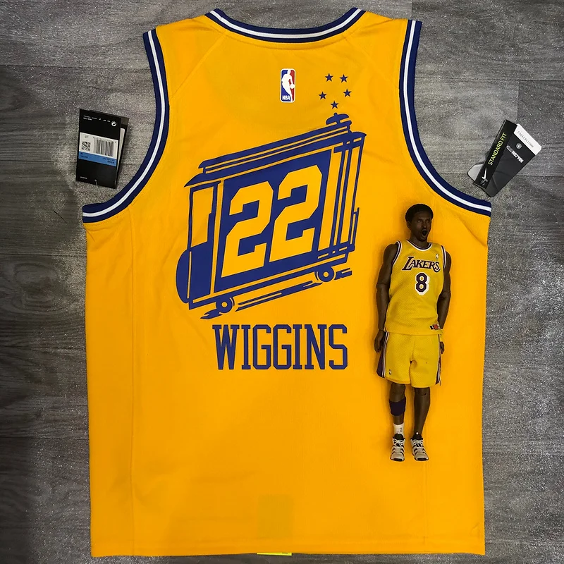 Golden State Warriors Tram version Yellow #22 Wiggins