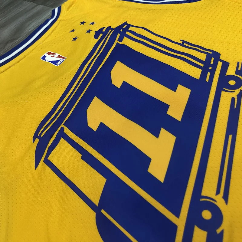 Golden State Warriors Tram version Yellow #11 Thompson