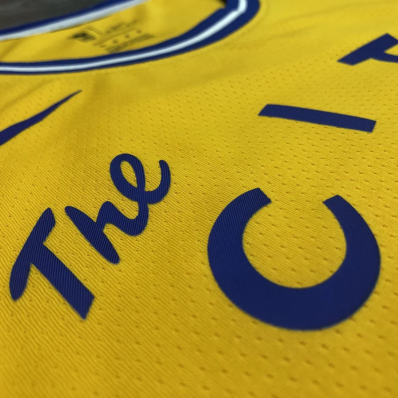 Golden State Warriors Tram version Yellow #11 Thompson