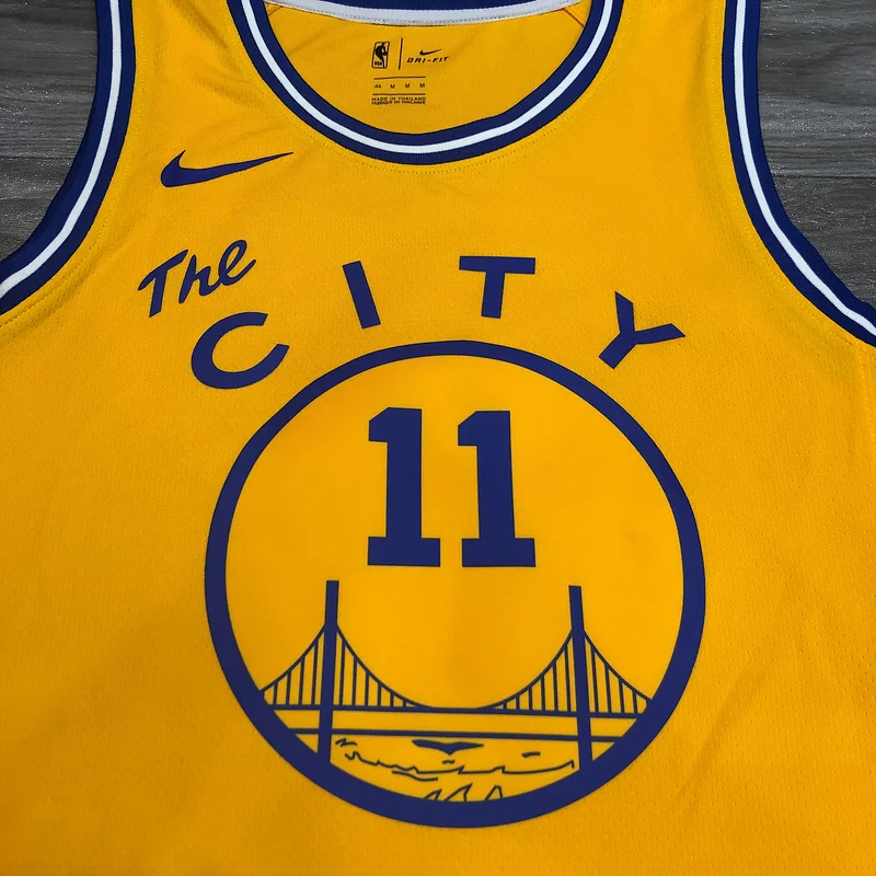 Golden State Warriors Tram version Yellow #11 Thompson