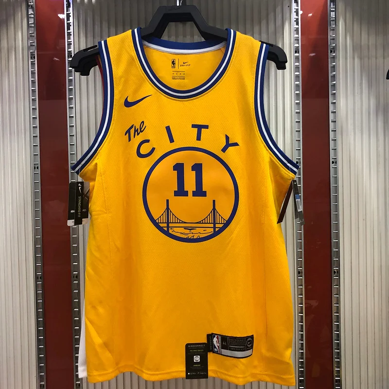 Golden State Warriors Tram version Yellow #11 Thompson