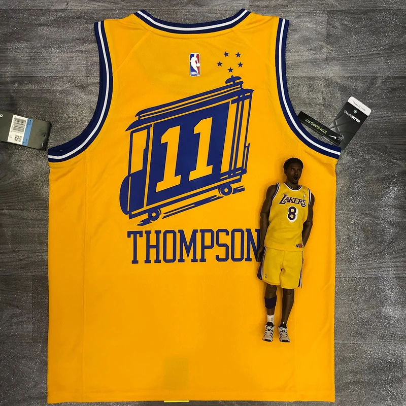 Golden State Warriors Tram version Yellow #11 Thompson