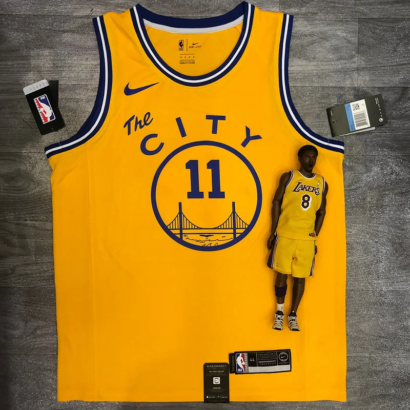 Golden State Warriors Tram version Yellow #11 Thompson