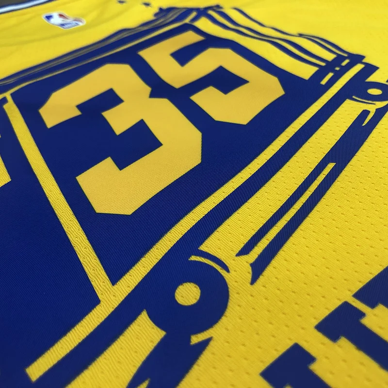 Golden State Warriors Tram version Yellow #35 Durant