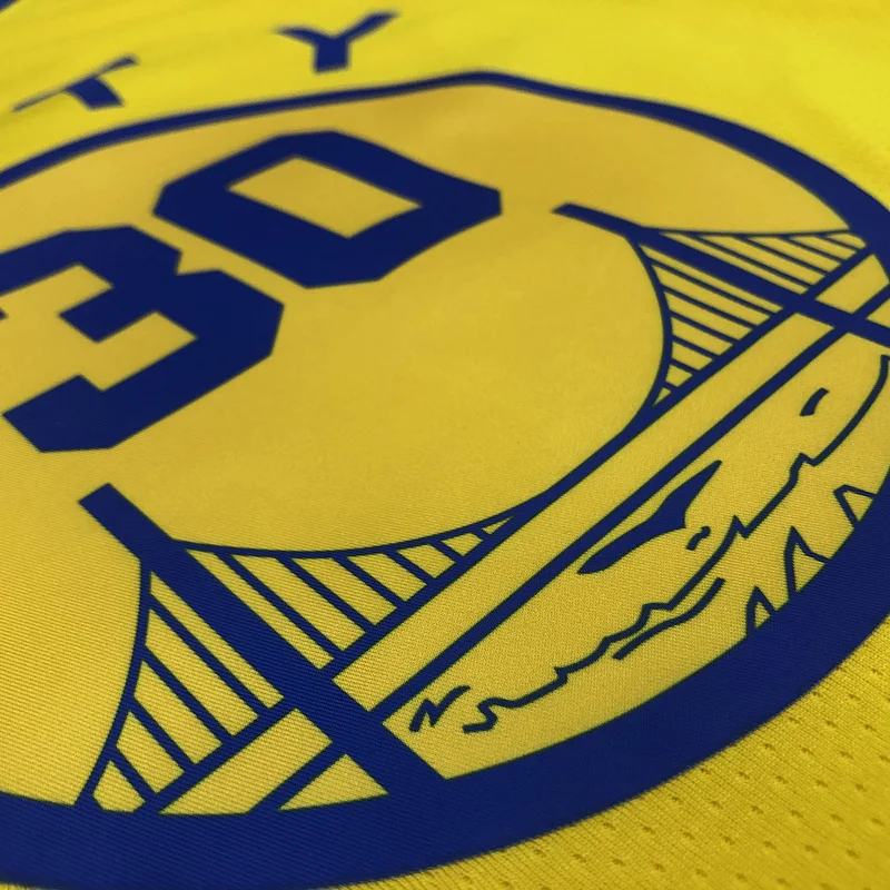 Golden State Warriors Tram version Yellow #30 Curry