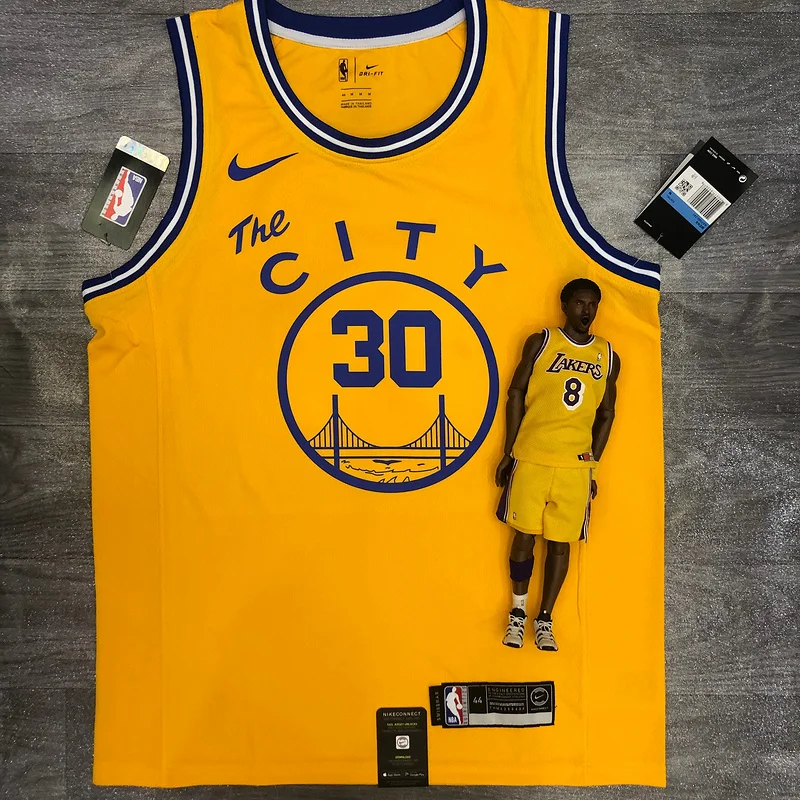 Golden State Warriors Tram version Yellow #30 Curry