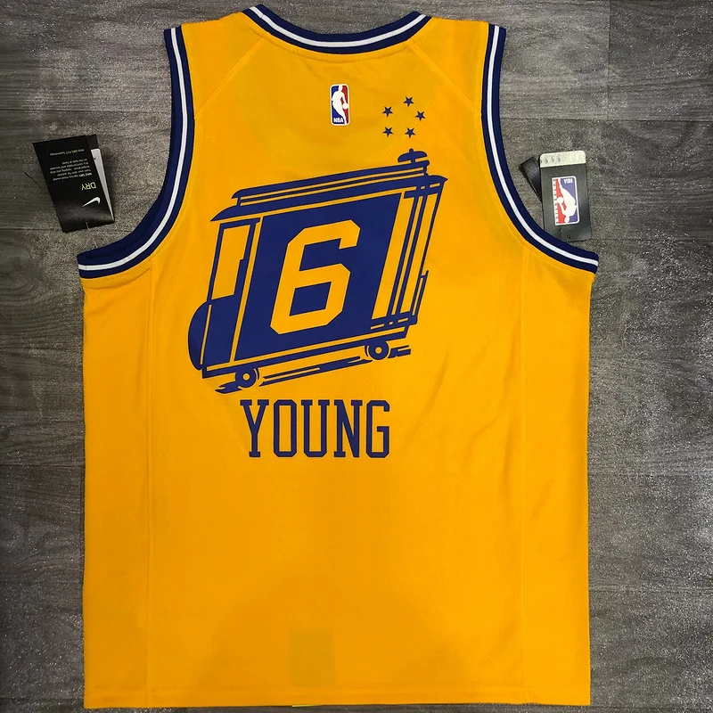 Golden State Warriors Tram version Yellow #6 Nick Young