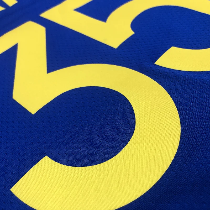 2020 Season Golden State Warriors V-neck blue #35 Durant