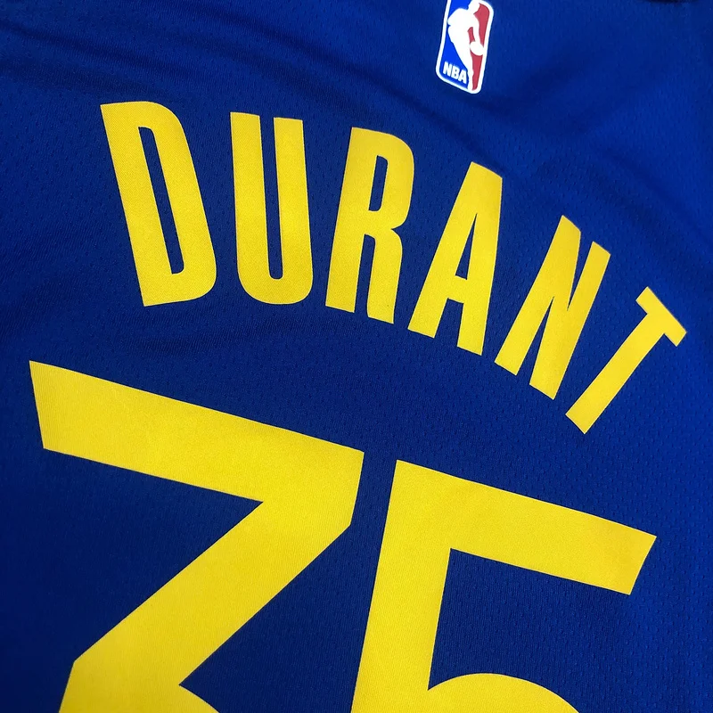 2020 Season Golden State Warriors V-neck blue #35 Durant