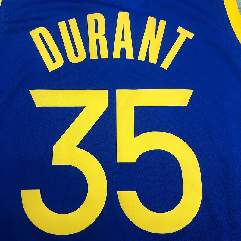 2020 Season Golden State Warriors V-neck blue #35 Durant