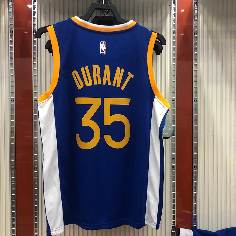 2020 Season Golden State Warriors V-neck blue #35 Durant