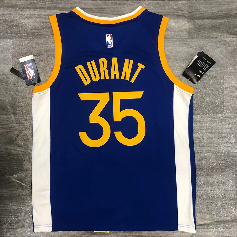 2020 Season Golden State Warriors V-neck blue #35 Durant