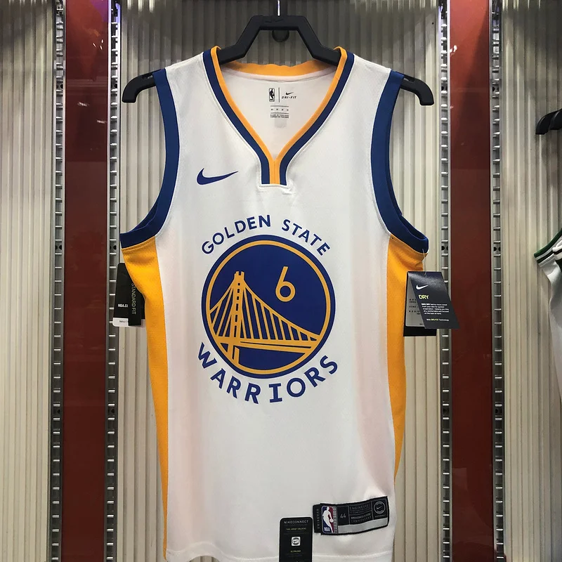 2020 Season Golden State Warriors V-neck White #6 Nick Young