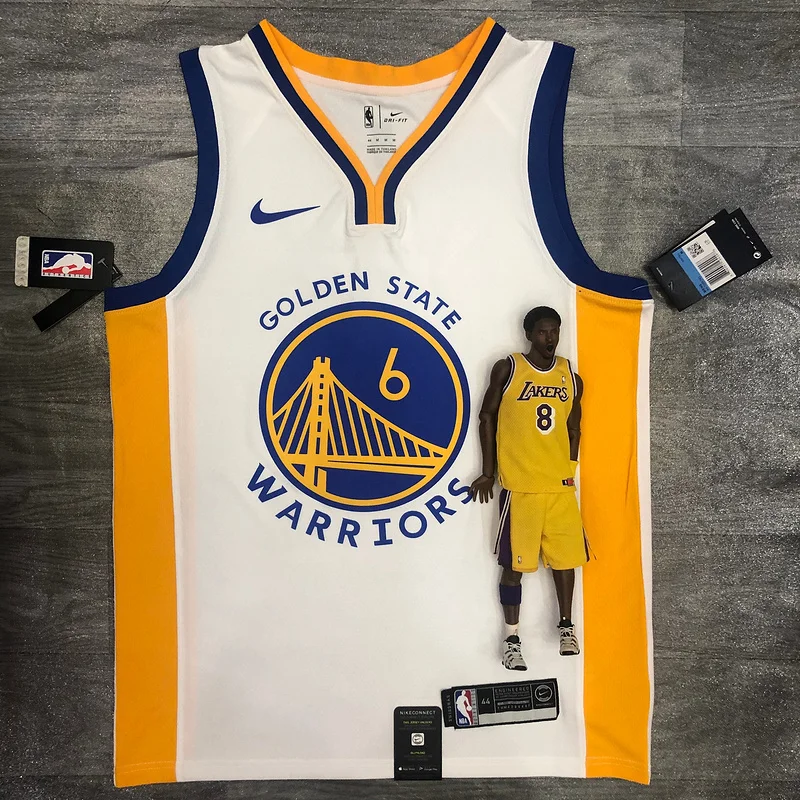 2020 Season Golden State Warriors V-neck White #6 Nick Young