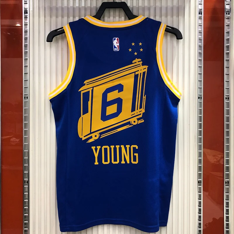 2021 Season Golden State Warriors Tram version blue #6 Nick Young