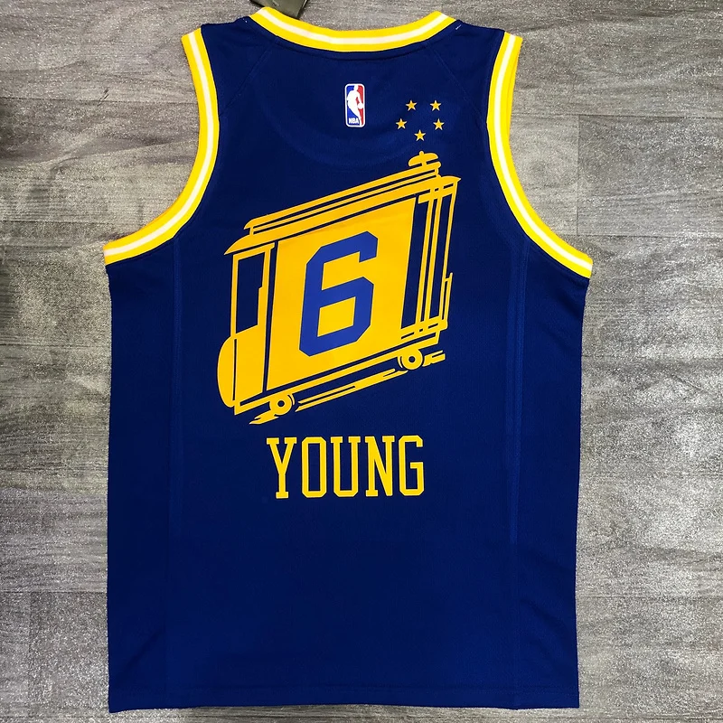 2021 Season Golden State Warriors Tram version blue #6 Nick Young