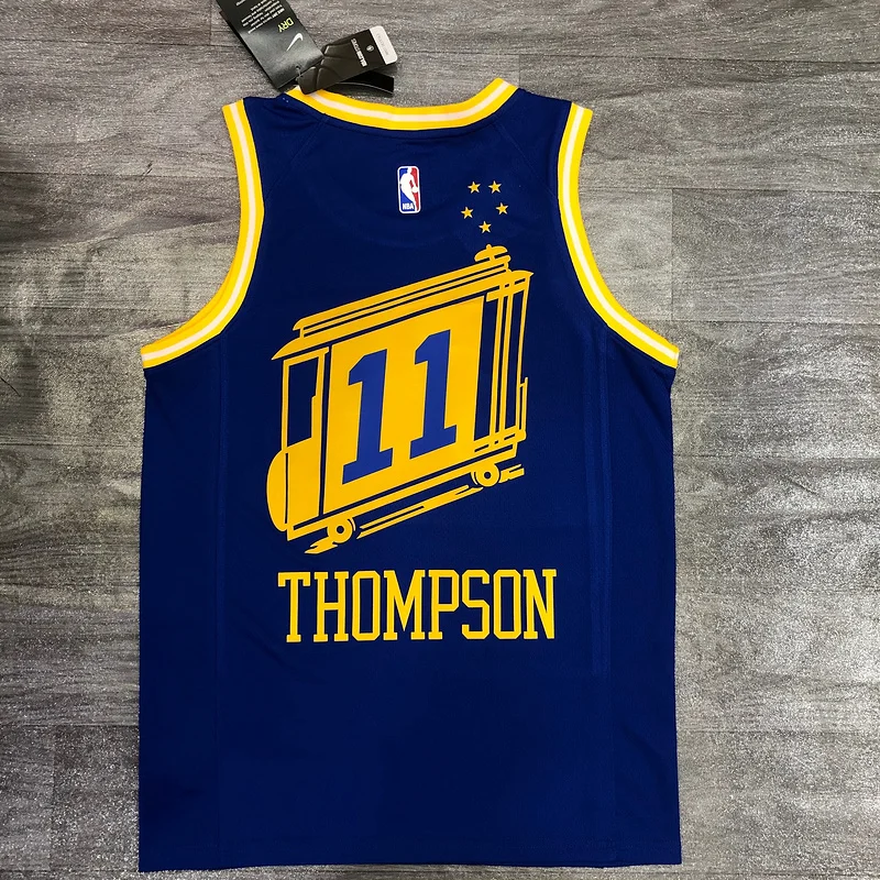 2021 Season Golden State Warriors Tram version blue #11 Thompson