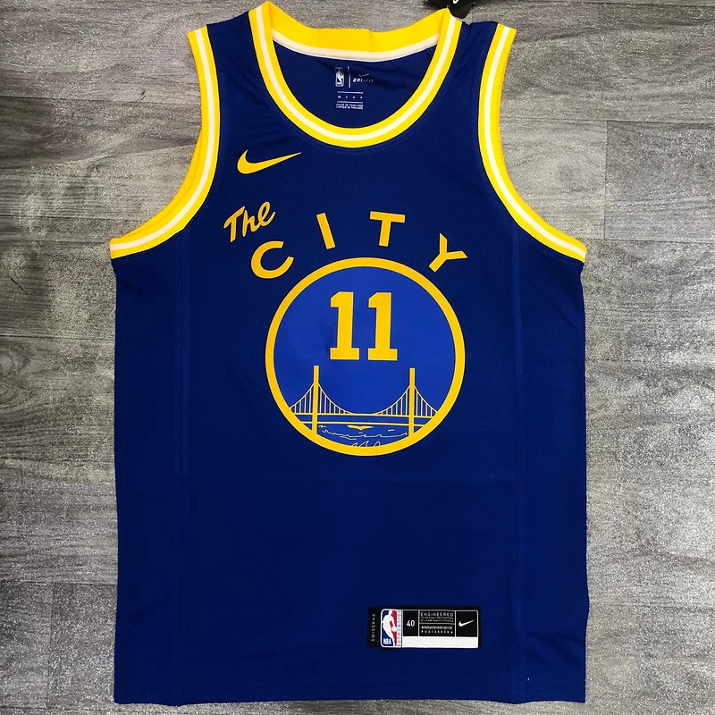 2021 Season Golden State Warriors Tram version blue #11 Thompson