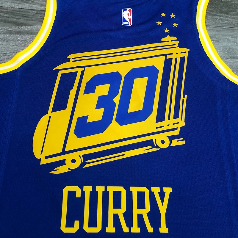 2021 Season Golden State Warriors Tram version blue #30 Curry