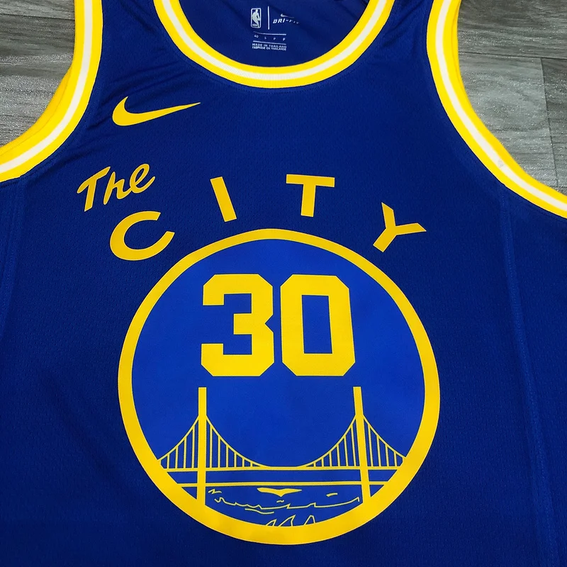 2021 Season Golden State Warriors Tram version blue #30 Curry