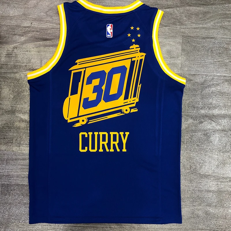 2021 Season Golden State Warriors Tram version blue #30 Curry