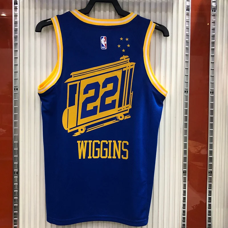 2021 Season Golden State Warriors Tram version blue #22 Wiggins