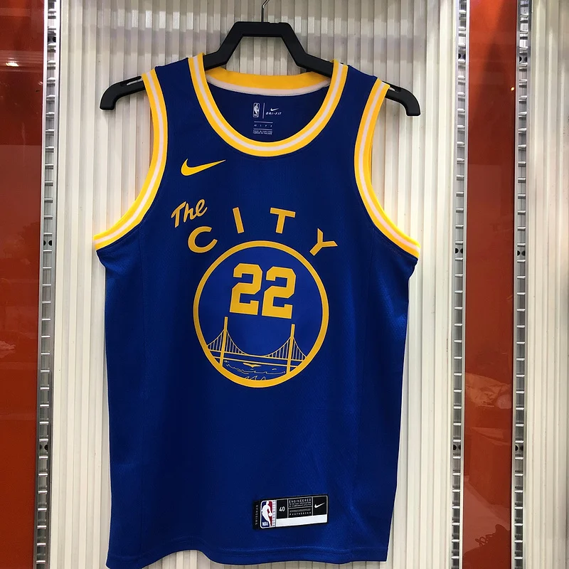 2021 Season Golden State Warriors Tram version blue #22 Wiggins