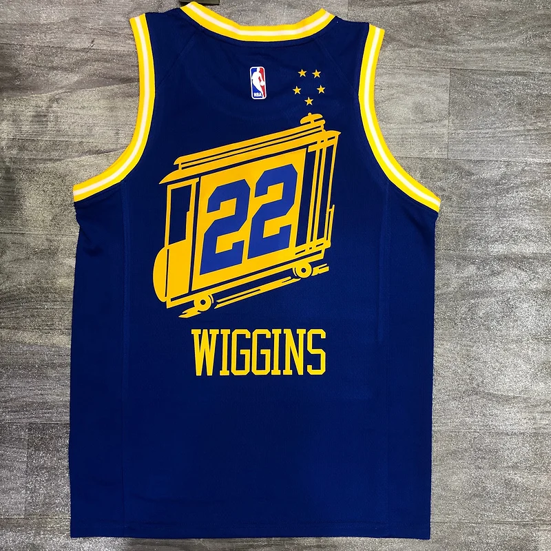 2021 Season Golden State Warriors Tram version blue #22 Wiggins