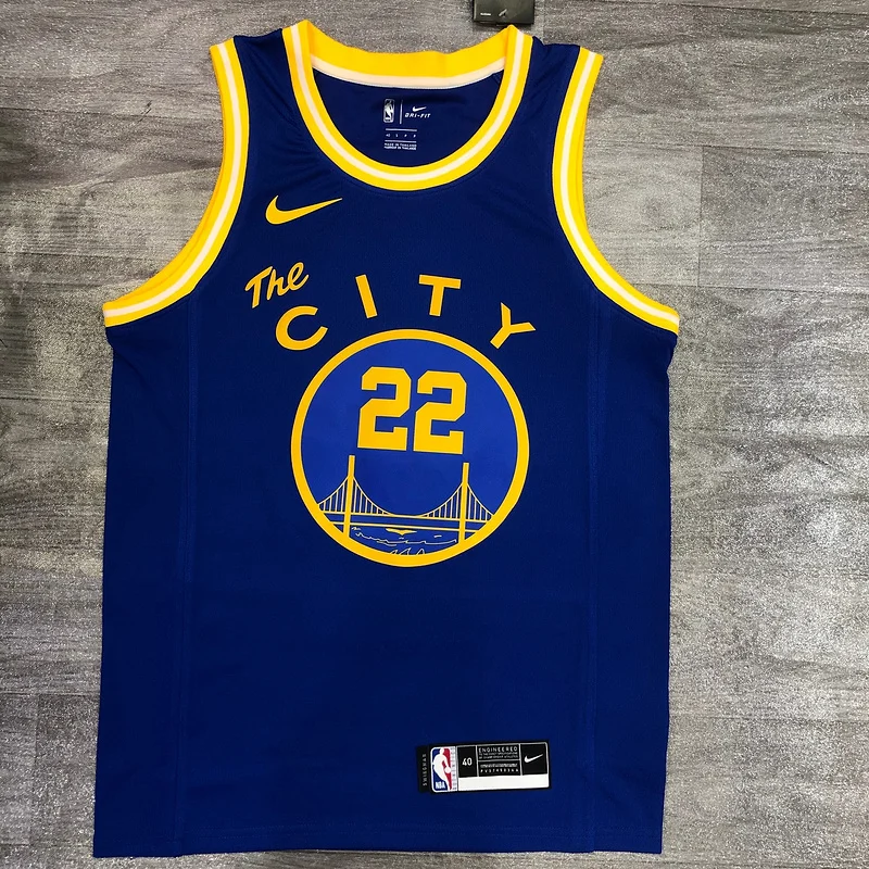 2021 Season Golden State Warriors Tram version blue #22 Wiggins