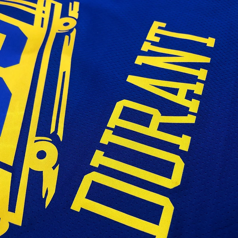 2021 Season Golden State Warriors Tram version blue #35 Durant