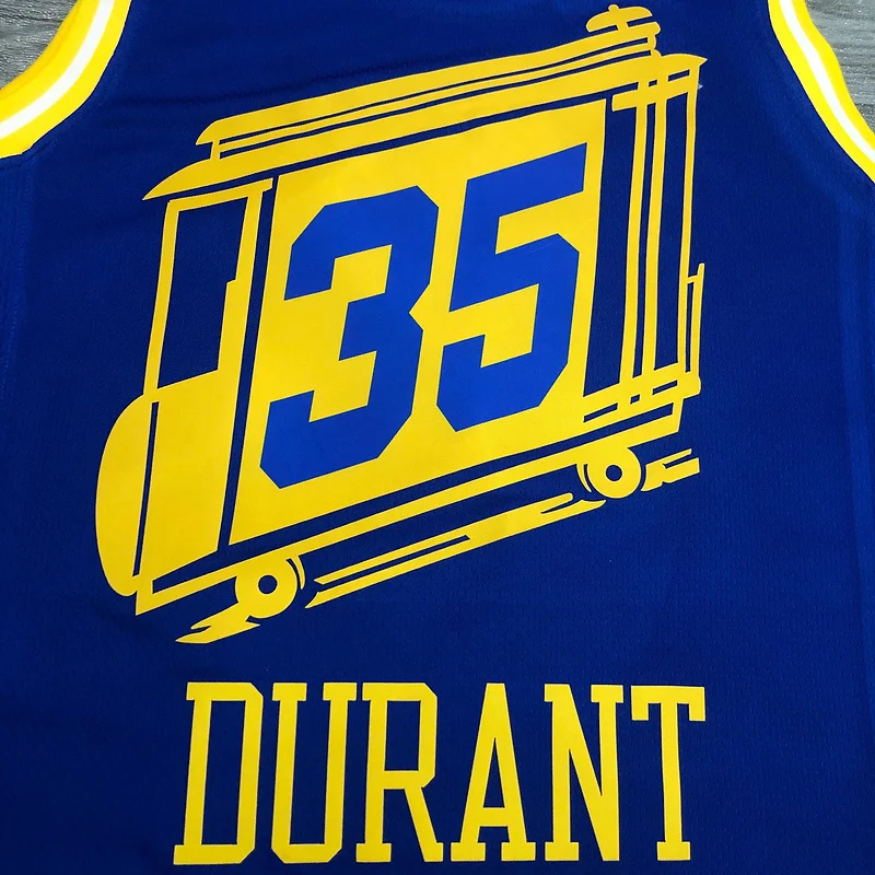 2021 Season Golden State Warriors Tram version blue #35 Durant