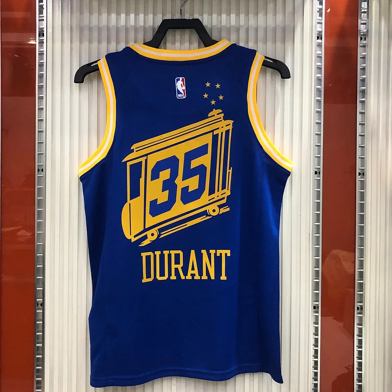 2021 Season Golden State Warriors Tram version blue #35 Durant