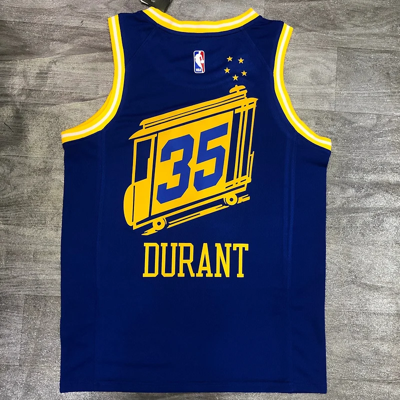 2021 Season Golden State Warriors Tram version blue #35 Durant