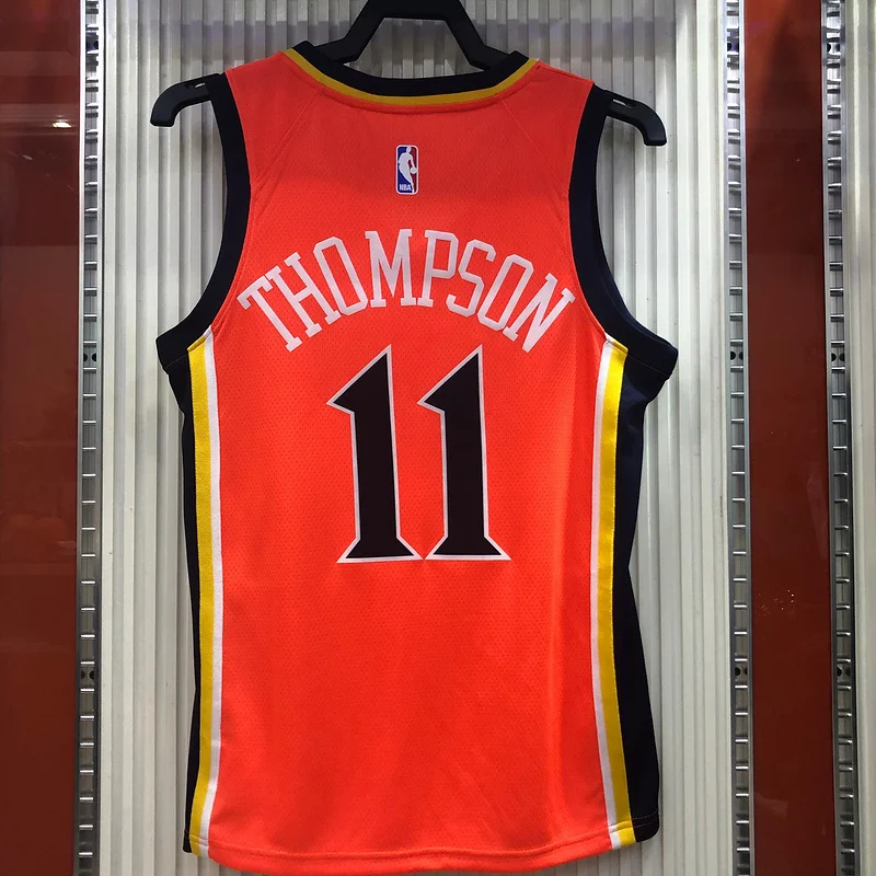 Golden State Warriors rookie orange color #11 Thompson