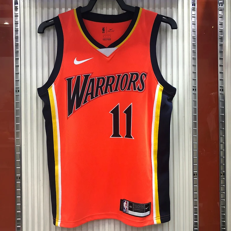 Golden State Warriors rookie orange color #11 Thompson